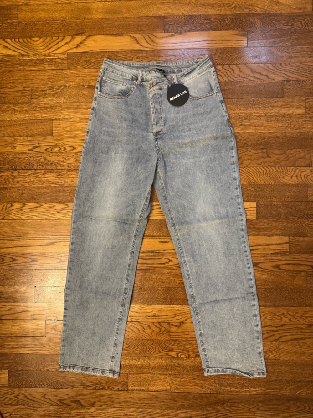 Remix Lab Light Blue High-Rise Wide Leg Jeans